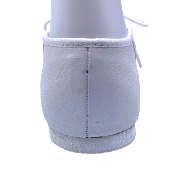 Unisex Child Bloch Jazz Soft Dance Shoe Size 12 White Split Sole Leather Lace Up - Picture 7 of 11